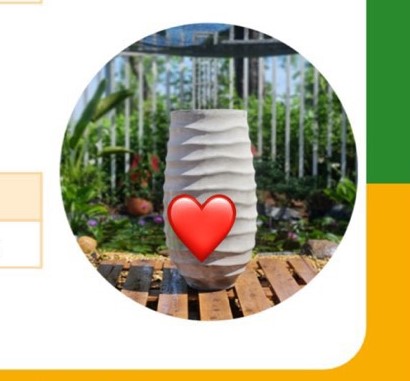 chậu tròn sóng cao